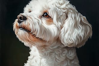 draw a realistic portrait of your pets