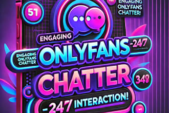 do only fans chatter ,posting and socialmedia manager, promotion, web management