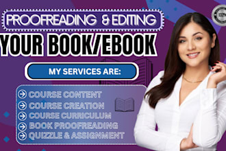 professionally proofread and edit your book or spanish text