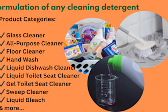 be your detergent formulations chemist for cleaning products