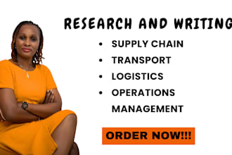 do supply chain, transport, logistics and operations management