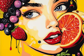 make a food pop art of your food