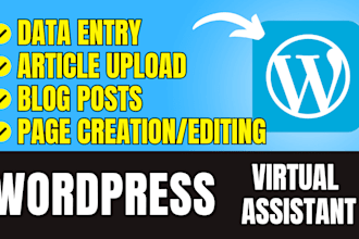 upload content as wordpress virtual assistant