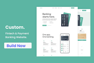 develop a custom finance, fintech app and fintech website