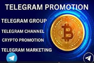 grow crypto telegram promotion, crypto telegram marketing, telegram subscriber