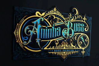 do elegant and classic for logo tattoo and barbershop