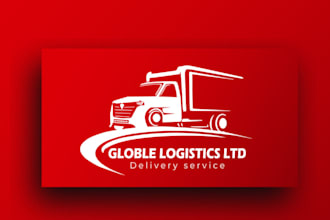 create transport ,travelling and real estate logo