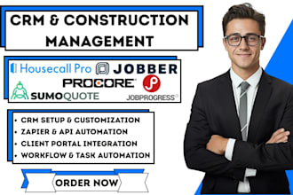 do housecall pro crm automation sumoquote jobprogress integration procore jobber