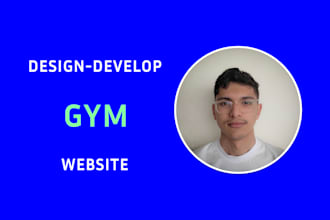 develop a gym website for you