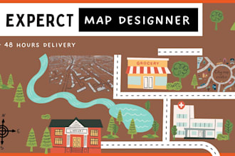 create world maps, city maps, fantasy maps, vector maps project