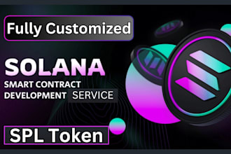 develop and launch solana spl token, meme token, smart contract
