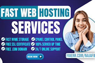 buy domain and web hosting services with cpanel and free SSL certificate