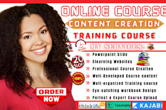 write ebook online course content training course creation course curriculum ppt