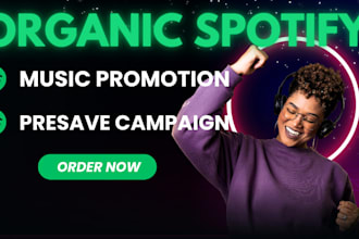 do organic spotify pre save campaign spotify music promotion viral