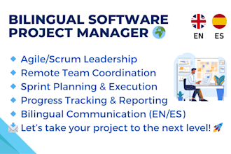 be your bilingual software project manager for agile remote teams