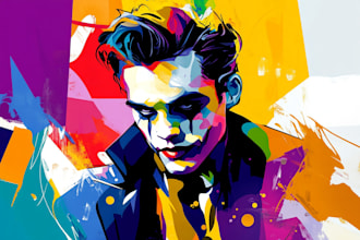 draw personalized wpap pop art portrait from your photo
