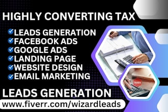 tax leads tax website income tax leads finance website bookkeeping leads cpa
