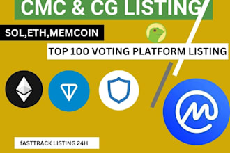 list your token on coingecko or coinmarketcap, cg,cmc or memecoin listing expert
