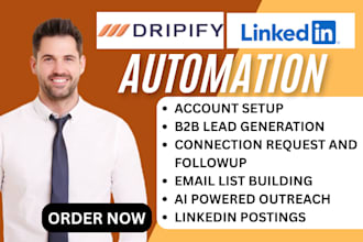 setup linkedin automation outreach dripify sales navigator