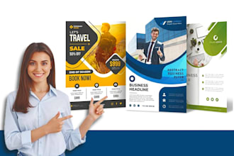 design  modern bussiness flyer and brochure for marketing