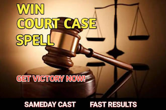 cast powerful win court case spell win legal case justice spell get out in jail