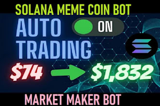 install a solana meme coin trading bot with market maker bot