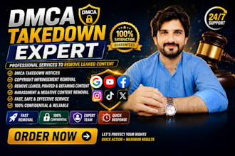 takedown remove delete facebook instagram reddit telegram tiktok yt under dmca