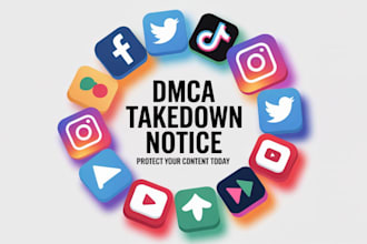 takedown remove facebook instagram reddit telegram tiktok google under dmca