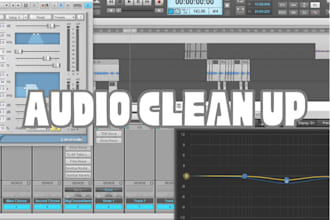 edit vocals for any youtube videos, podcasts or voiceovers