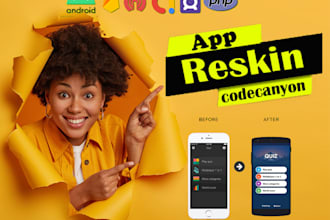 reskin and redesign your android app UI professionally