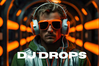 be producer tag, dj drops in male voice