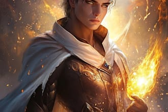 draw character design, game art, fantasy dnd character art