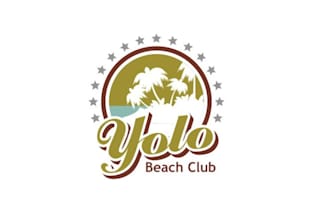 design tropical beach club logo