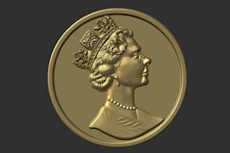 3d coin model 3d bas relief printable medallion cnc design 3d engraving pendant