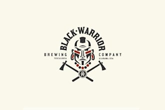 design black warrior brewing company logo