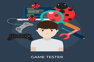 test any PC or mobile game for you and give feedback
