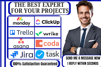 setup wrike clickup monday coda jira podio scoro asana trello meistertask notion
