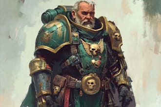paint your warhammer 40k sigmar character art