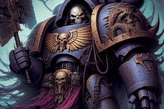 do your warhammer 40k character illustration