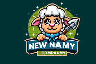 do make shepp mascot cartoon logo design with 1 day delivery