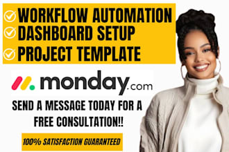setup automation,dashboard,project template, connect boards in monday crm,monday