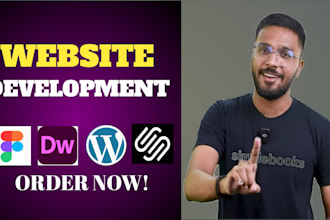 build, rebuild website development as full stack developer, front end developer
