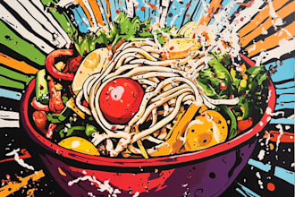 design food pop art of your food pop art