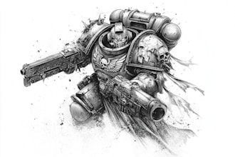 illustrate your star wars, warhammer 40k or starcraft