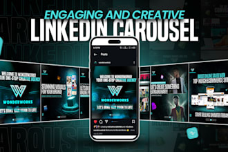 design an attractive carousel post for your social media profiles