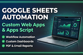 automate your google sheets with apps script, custom webapp and PDF reports