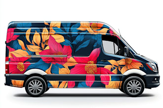 creative custom car wrap, van wrap, truck wrap,