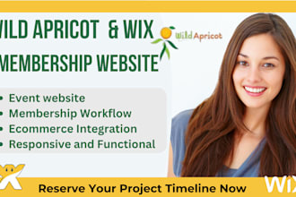 design responsive membership paid subscription website with wild apricot and wix