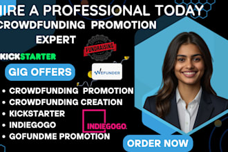 do crowdfunding campaign promotion for your kickstarter indiegogo and gofundme