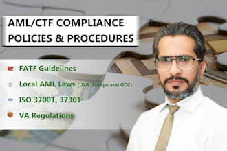write cft aml kyc policies for vara and sama licensing